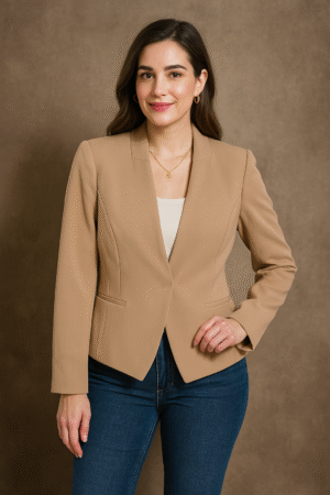 Blazer Beige Clásico – Elegancia y Sofisticación Atemporal