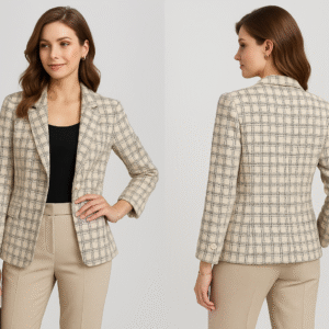 Chaqueta dama tipo tweed